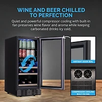 Newair 15 Inch Wine and Beverage Refrigerator