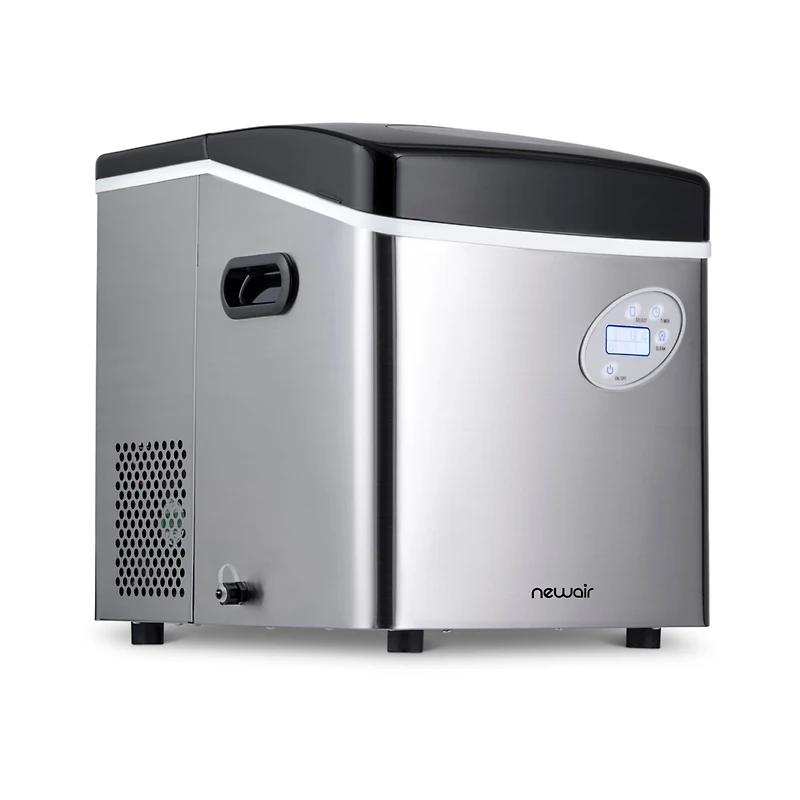 Newair Countertop 50 lbs. of Ice a Day Bullet Ice Maker in Stainless Steel