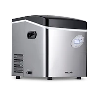 Newair Countertop 50 lbs. of Ice a Day Bullet Ice Maker in Stainless Steel