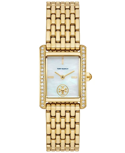 Tory Burch Women's The Eleanor Gold-Tone Stainless Steel Bracelet Watch 25mm