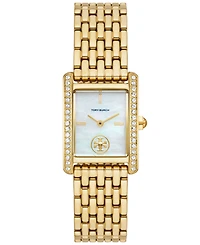 Tory Burch Women's The Eleanor Gold-Tone Stainless Steel Bracelet Watch 25mm