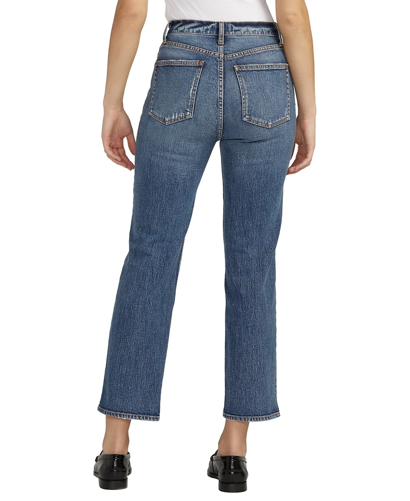 Silver Jeans Co. Women's Highly Desirable High Rise Straight Leg Jeans