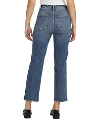 Silver Jeans Co. Women's Highly Desirable High Rise Straight Leg Jeans