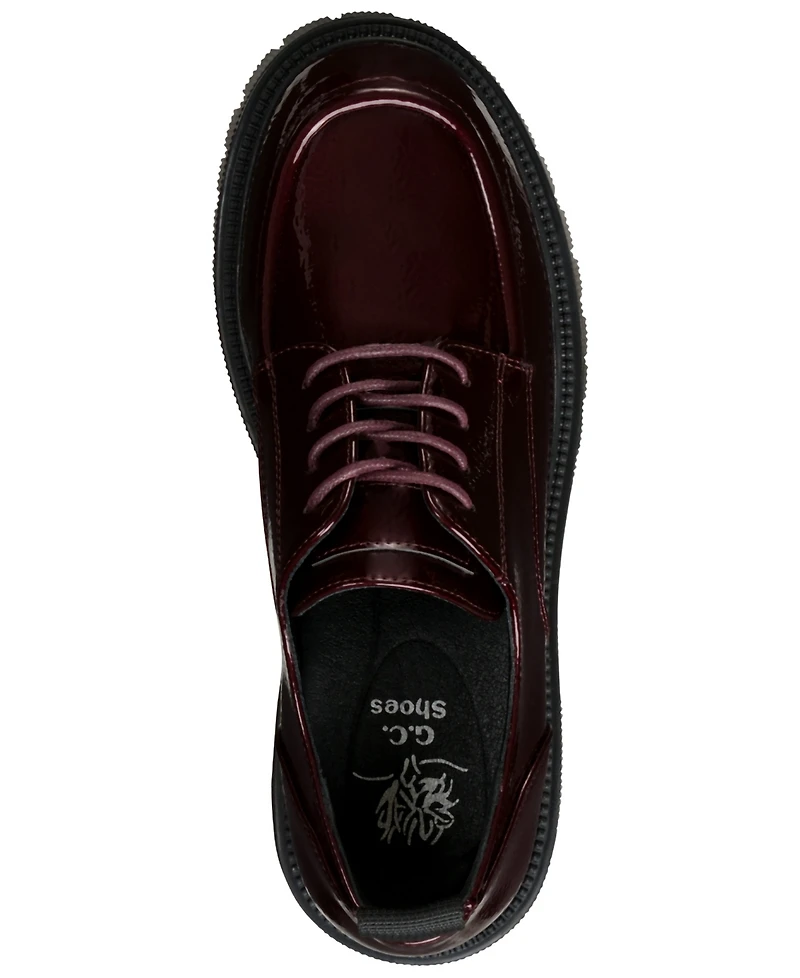 Gc Shoes Women's Drew Lace Up Lug Sole Oxford Loafers