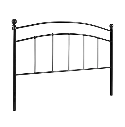 Merrick Lane Kildare Queen Metal Headboard Contemporary Arched Headboard With Adjustable Rail Slots