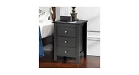 Slickblue Nightstand End Beside Table Drawers Modern Storage Bedroom Furniture