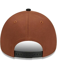 Men's New Era Brown, Black Los Angeles Rams Harvest A-Frame Super Bowl Lvi 9FORTY Adjustable Hat
