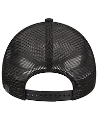 Men's New Era Black Seattle Mariners A-Frame 9FORTY Trucker Adjustable Hat