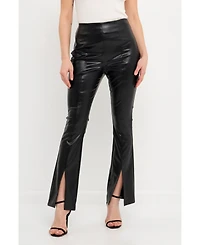 Grey Lab Women's Slit Detail Leggings