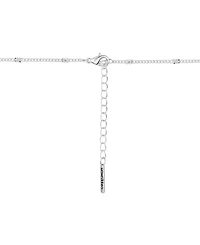 Unwritten 14K Rose Gold Plated Heart and Butterfly, Cubic Zirconia Butterfly and Silver Plated Sister Pendant Necklace