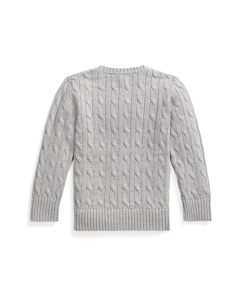 Polo Ralph Lauren Big Boys Cable- Knit Crewneck Sweater