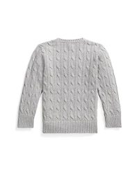 Polo Ralph Lauren Big Boys Cable- Knit Crewneck Sweater