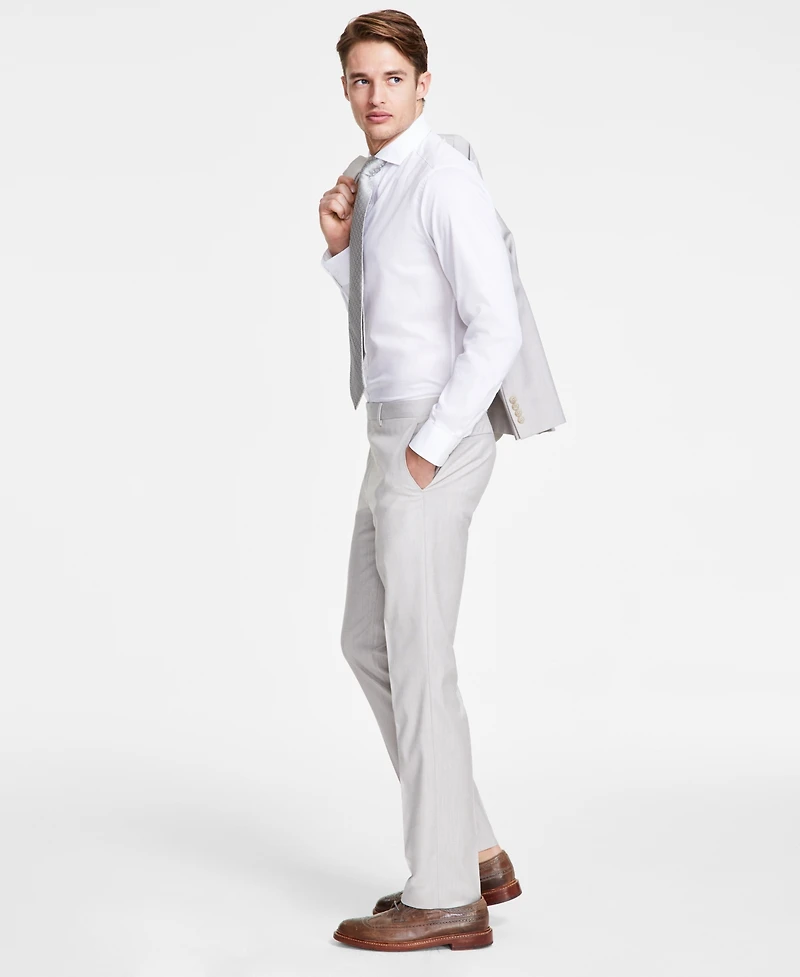 Dkny Men's Modern-Fit Natural Neat Suit Separate Pants