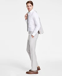 Dkny Men's Modern-Fit Natural Neat Suit Separate Pants