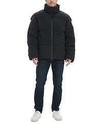Outdoor United Men's 4-Way Stretch Quilted Puffer Jacket with Detachable Hood
