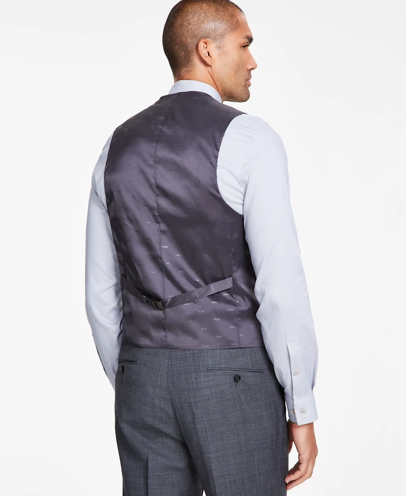 Michael Kors Men's Classic-Fit Wool-Blend Stretch Solid Suit Vest