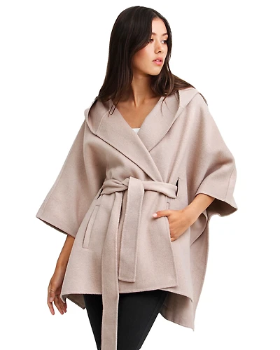 Belle & Bloom Women's Jackson Landing Wool Blend Cape Coat