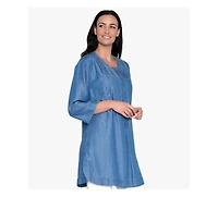 Stella Carakasi Women's Ultimate Tunic Tencel Denim