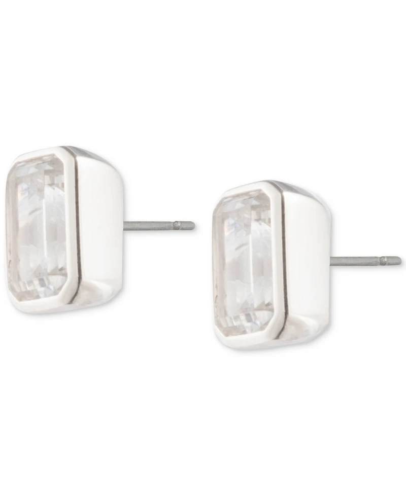 Lauren Ralph Lauren Cubic Zirconia Baguette Stud Earrings in Sterling Silver