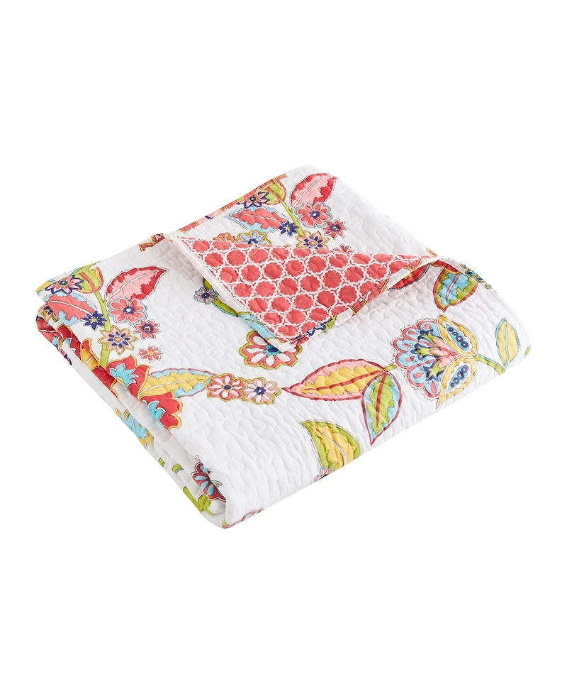 Levtex Clementine Spring Reversible Quilted Throw, 50" x 60"