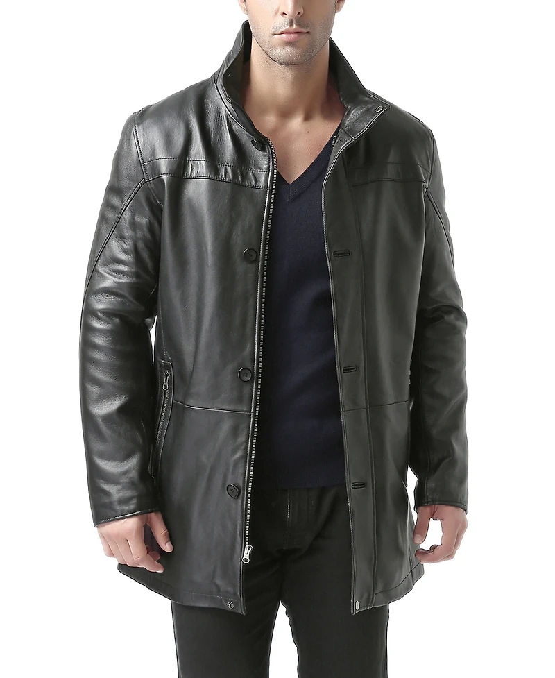 Bgsd Men Chad Leather Car Coat