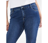 Style & Co Plus High-Rise Straight-Leg Jeans