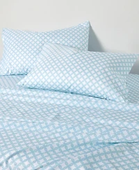 Sunham Microfiber Easy Care Printed -Pc. Sheet Set