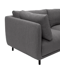 Armen Living Serenity 79" Polyester with Metal Legs Sofa