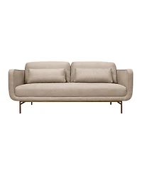 Armen Living Lilou 77" Polyester, Nylon with Metal Legs Sofa