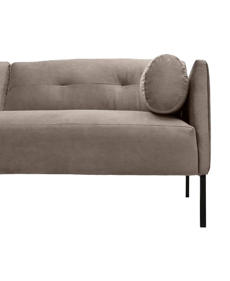 Armen Living Michalina 84" Velvet with Metal Legs Sofa