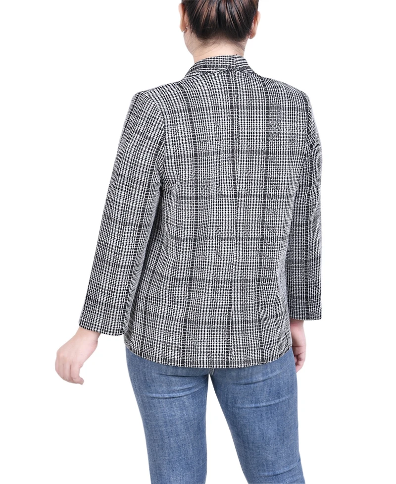 Ny Collection Petite Long Sleeve Ponte Jacket