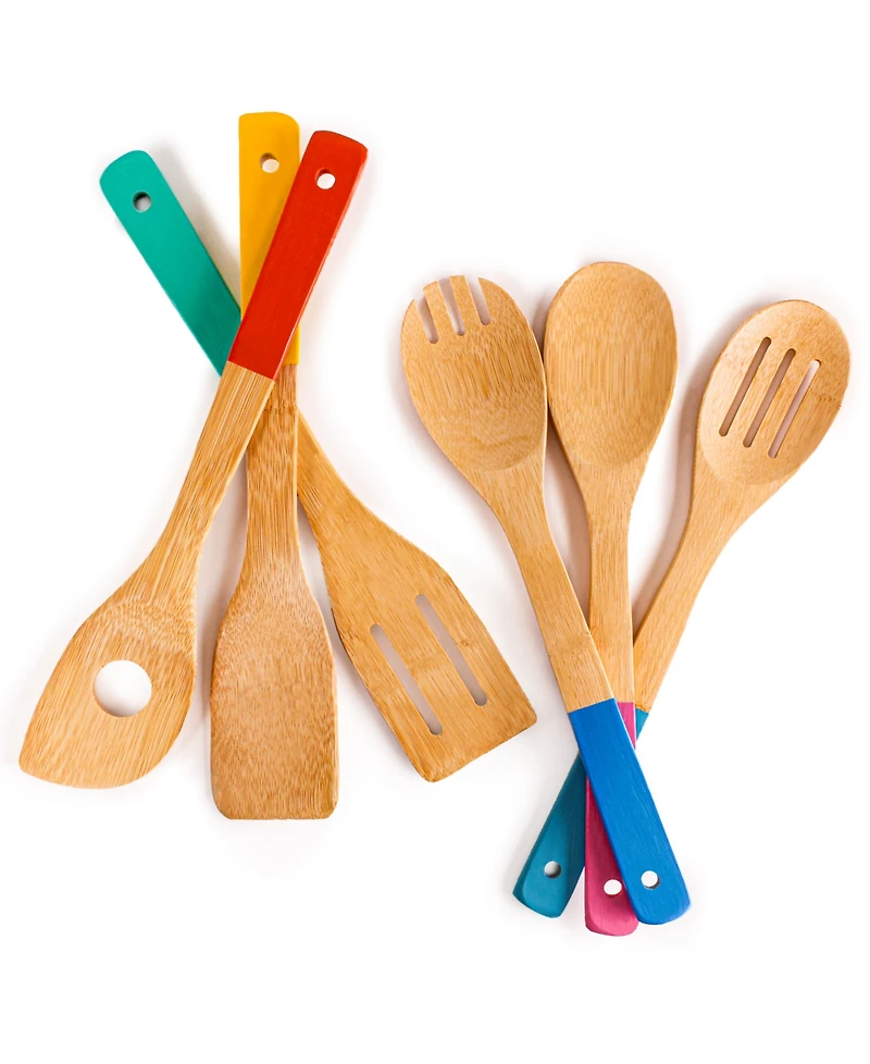 BergHOFF Essentials Stainless Steel and Bamboo 14 Piece Utensil Set