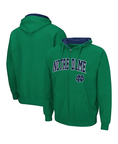 Colosseum Men's Notre Dame Fighting Irish Arch & Logo 3.0 Full-Zip Hoodie
