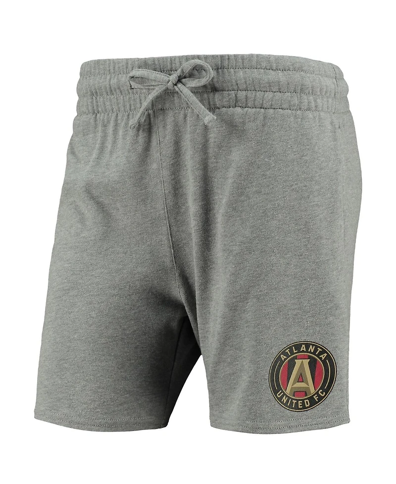 Women's Mitchell & Ness Heathered Gray Atlanta United Fc Logo Shorts