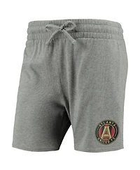 Women's Mitchell & Ness Heathered Gray Atlanta United Fc Logo Shorts