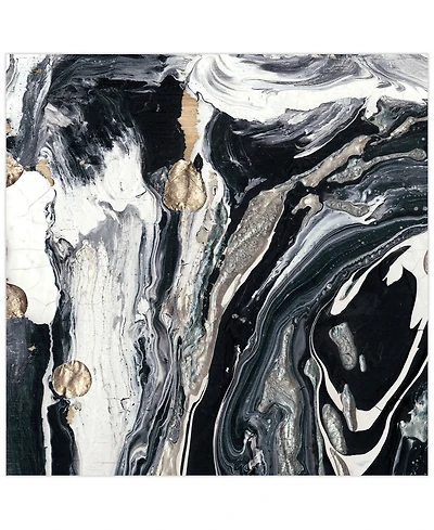 Empire Art Direct "Ebony Ivory A" Frameless Free Floating Tempered Glass Panel Graphic Wall Art, 36" x 36" x 0.2"