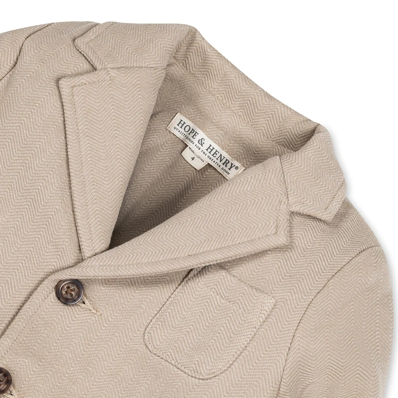 Hope & Henry Baby Boys Fleece Suit Blazer