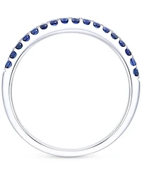 Amethyst (1/4 ct. t.w.) & Lab-Grown White Sapphire Two Row Stack Ring 14k Gold-Plated Sterling Silver (Also Additional Gemstones)