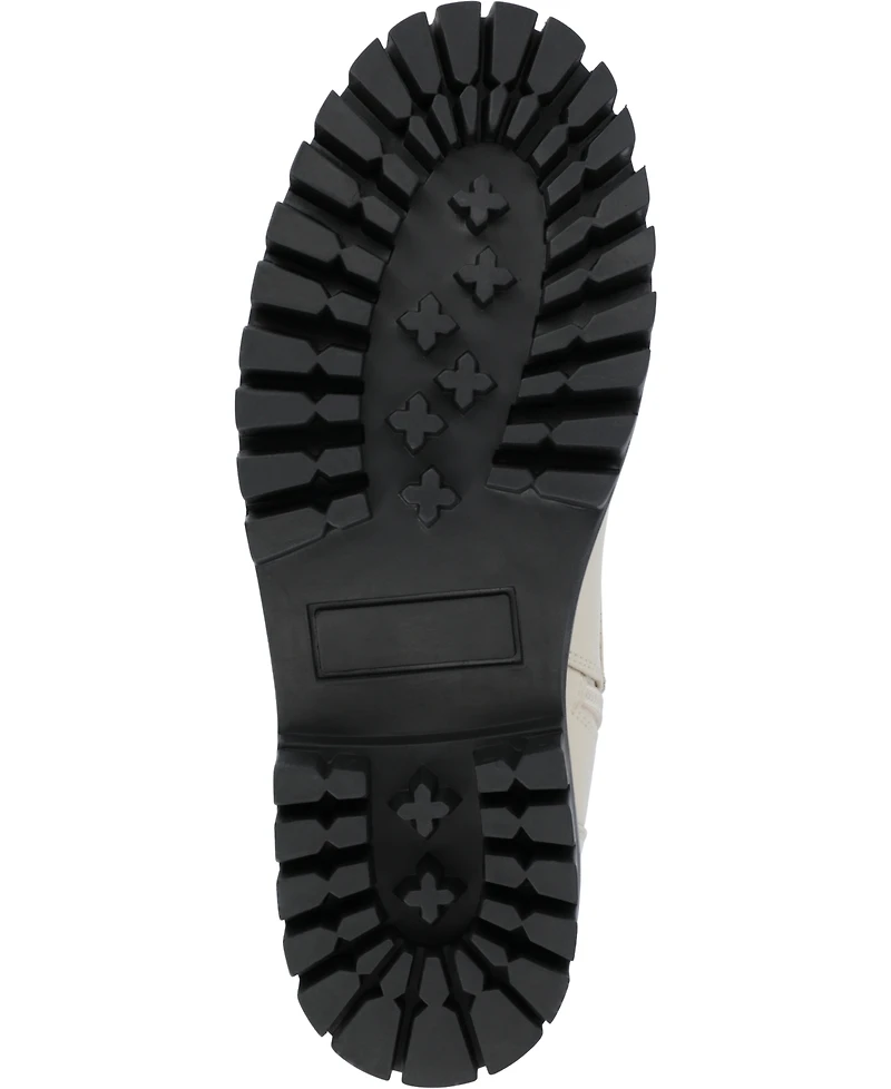 Journee Collection Women's Aaley Lace Up Lug Combat Bootie