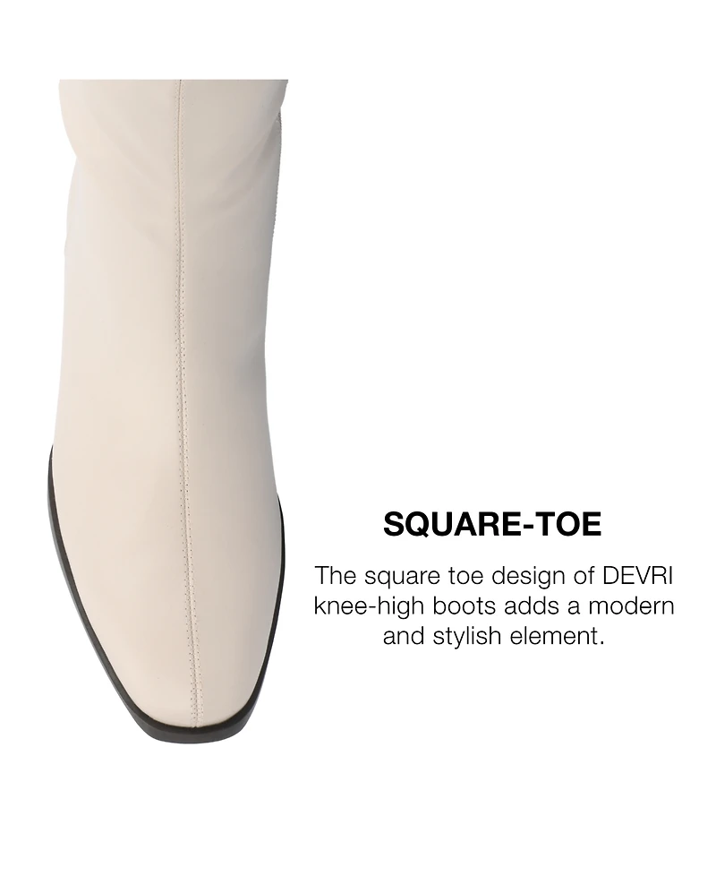Journee Collection Women's Devri Knee High Boots