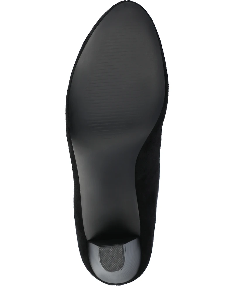 Journee Collection Women's Jovey Kitten Heel Tall Boots