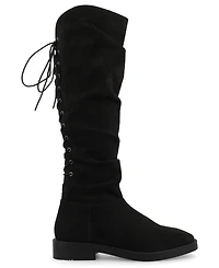 Journee Collection Women's Mirinda Rouched Stretch Knee High Boots