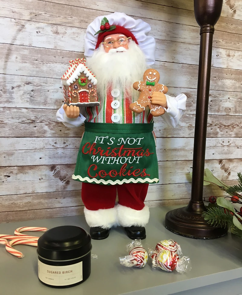 Santa's Workshop 15" It's Not Christmas Without Cookies Claus