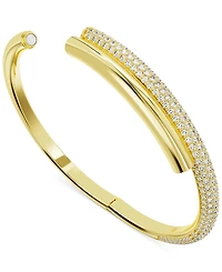 Swarovski Pave Crossover Bangle Bracelet