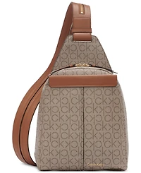 Calvin Klein Millie Signature Convertible Sling Backpack