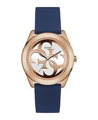 Guess Women's Analog Blue Silicone Watch 40mm