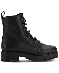 Karl Lagerfeld Paris Women's Mela Embellished Combat Booties