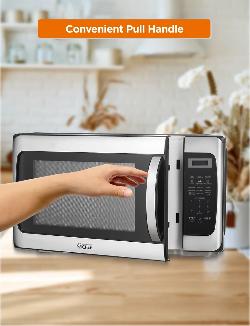 1.1 Cu. Ft. Counter Top Microwave,Stainless Steel