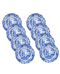 Spode Blue Italian Salad Plates, Set of 8