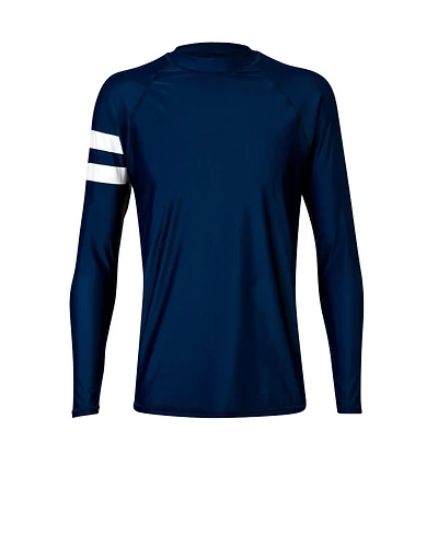 Men's Navy Arm Band Ls Rash Top